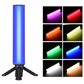 Студійна світлодіодна LED лампа RIAS M07 RGB з акумулятором 30см 10W (3_04515)