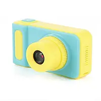 Цифровой детский фотоаппарат Baby Camera T1 V7 1.3 Мп Сине-желтый Камера с ударопрочным корпусом