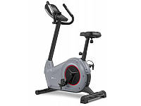 Велотренажер для дома вертикальный электромагнитный до 150 кг Hop-Sport HS-100H Solid gray iConsole + мат