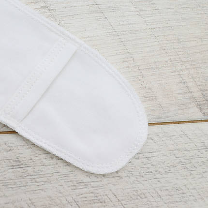 213503м Чоловічок комбінезон з антидряпками молочний для малюків Тм MiniKin розмір 56 см, фото 2