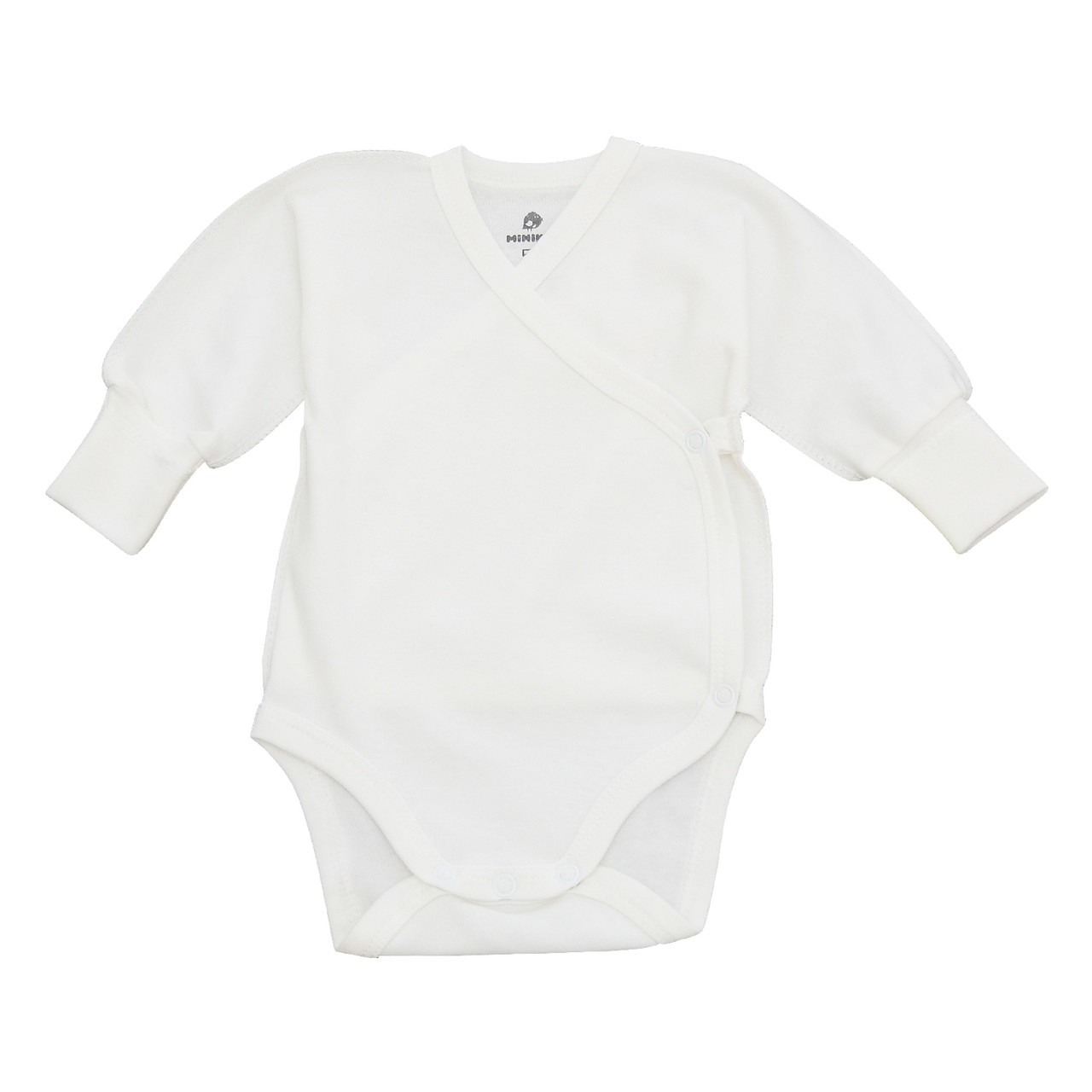 213703 м Боді з довгим рукавом молочний для малюків Тм MiniKin розмір 56 см