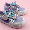 10992K Кросівки для дівчаток на шнурках із фігуркою та липучкою Тм.м, фото 9