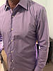 Сорочка чоловіча фіолетова з довгим рукавом, фото 2