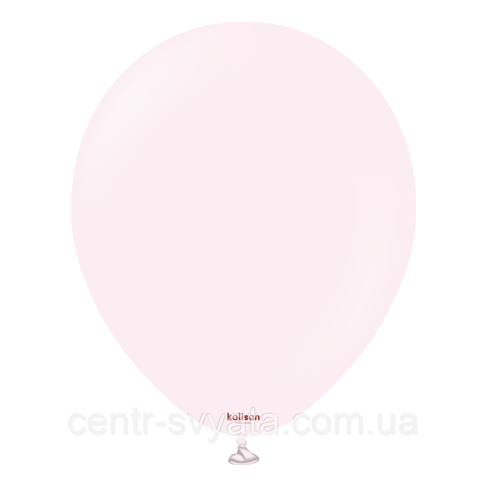 Латексна кулька Kalisan 18"(45 см) Macaron Pale Pink | Макарун блідо-рожевий