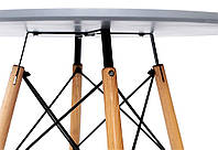 Стіл Етна МДФ білий круглий Ø 100 см, скандинавський стиль, фото 4