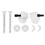 Сидіння для унітазу SoloPlast SP6-D з мікроліфтом, кріплення пластик, 365х445 мм, фото 4