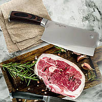 Ніж сокири — 17,5 см Кухонний ніж — сокира — ніжок для оброблення Кухонний ніж із неіржавкої сталі  M^S.