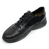 Кросівки шкіряні чорні чоловічі на шнурівці Sergio Billini весна-осінь 3992 чорн.розмір 40, фото 8