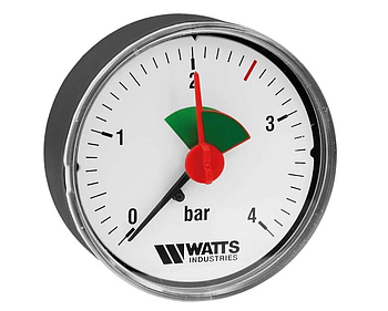 Манометр 80, різьба G1/4 (0-4 бар ) "Watts"