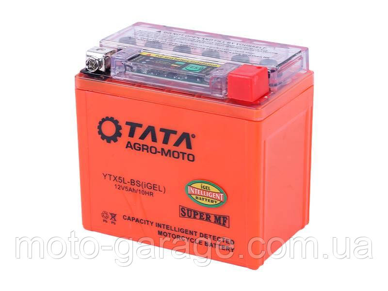 Акумулятор Geon Terrax, квадроцикл, YTX5L-BS,YT5L-BS, 5(4)Аh, Гелевий, (L113*W70*H105mm)