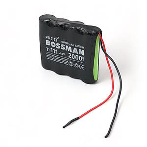 Акумуляторная збірка (4xAA) Bossman T111 (4.8v 2000mAh) + дроти