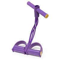 Тренажер эспандер VigohA Body Trimmer для ног рук пресса Фиолетовый