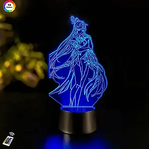 3D світильник GENSHIN IMPACT "Нін Гуан" з пультом+адаптер+батарейки (3ААА) 44565128790, фото 1