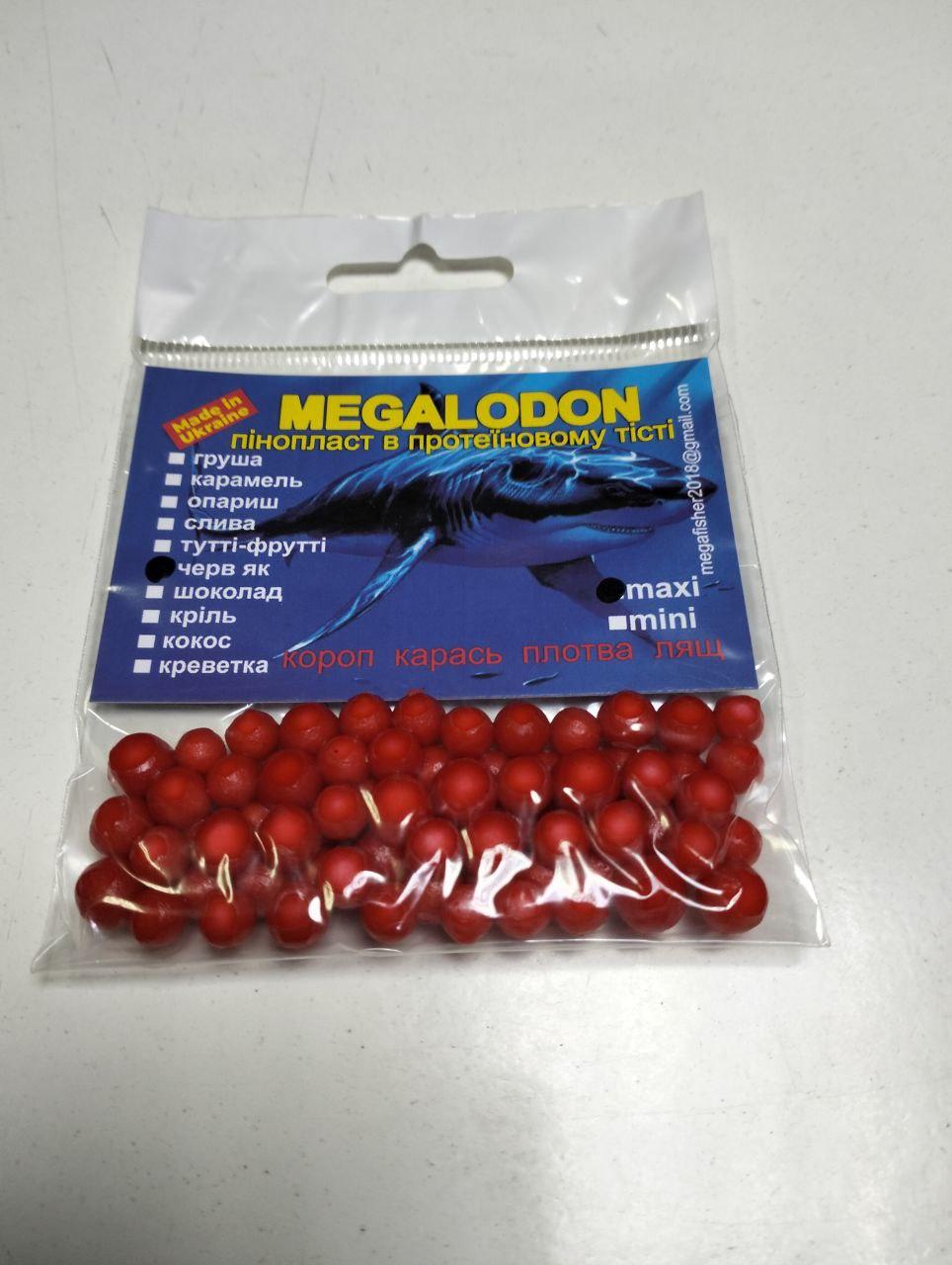 Пінопласт в протеїновому тесті" MegaLodon " MAXI 6-9мм Черв'як, фото 1