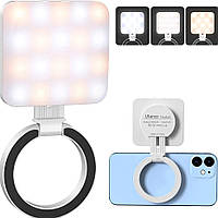 Свет для телефонов Ulanzi LT010 Magsafe Selfie Flip Ringlight White с цветовой температурой 2700 8000K (Белый)