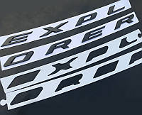 Автологотип шильдик эмблема надпись Ford Explorer черный мат на капот Emblems 170585