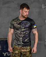 Тактическая потоотводящая футболка Punisher Saint Javelin, патриотическая футболка для военных,