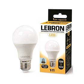 Лампа LED L-A65.15W  E27 6500K 1350Lm 11-11-65 Lebron