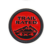 Автологотип шильдик емблема Jeep Snow Mountain Trail Rated red black Emblems 111517