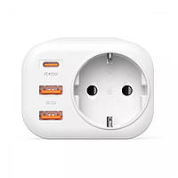 Многофункциональная розетка Proove Multifunctional Socket PD-01 EU 1AC (1 Type-C 20W + 2 USB) (white)