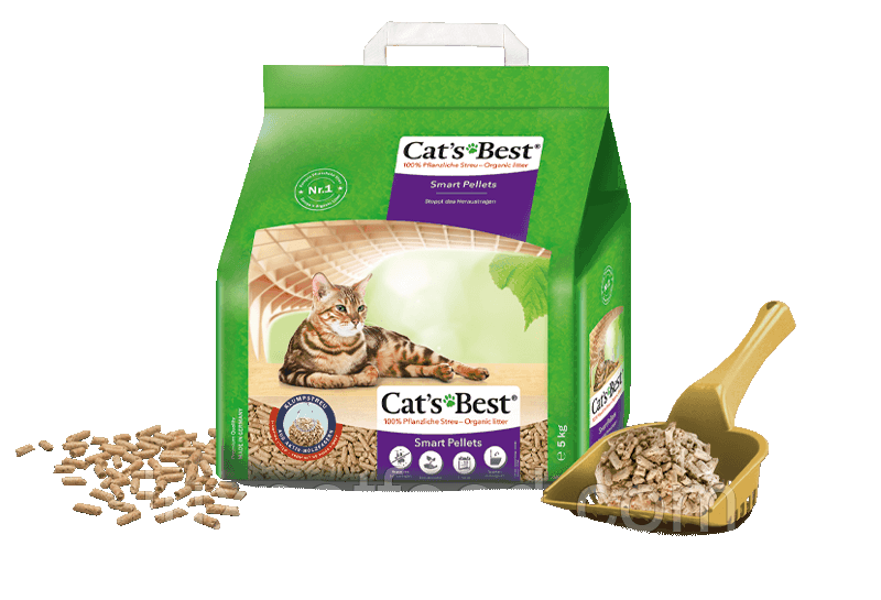Cat's Best Smart Pellets / Cats Best 20л / 8.6кг Nature Gold / Кетс бест смарт пелетс наповнювач для котячого туалету