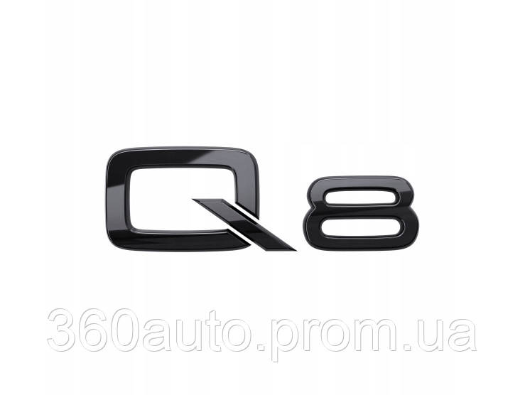 Автологотип шильдик емблема напис Audi Q8 Tuning Exclusive Black Edition Emblems 356773