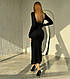 Жіноча сукня міді з розрізами з довгими рукавами, фото 9