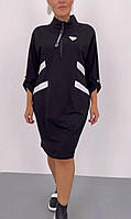 Женское платье итальянская костюмка 42-46; 48-52; 54-56 "FEMZONE" от прямого поставщика