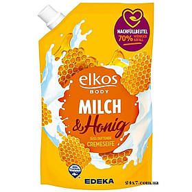 Рідке мило для рук запаска Elkos Milk & Honig 750 мл