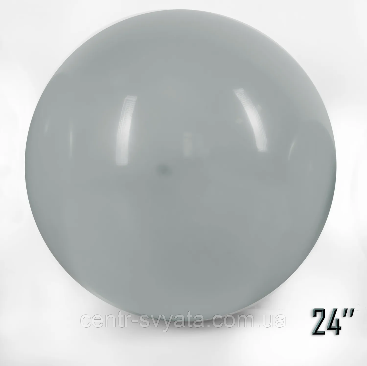 Латексна кулька Show 24"(60 см) Grey | Пастель сірий