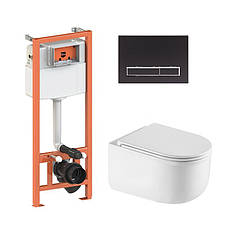Готове рішення Qtap для ванної кімнати: підвісний унітаз Taurus Ultra Quiet + комплект інсталяції Nest 4 в 1