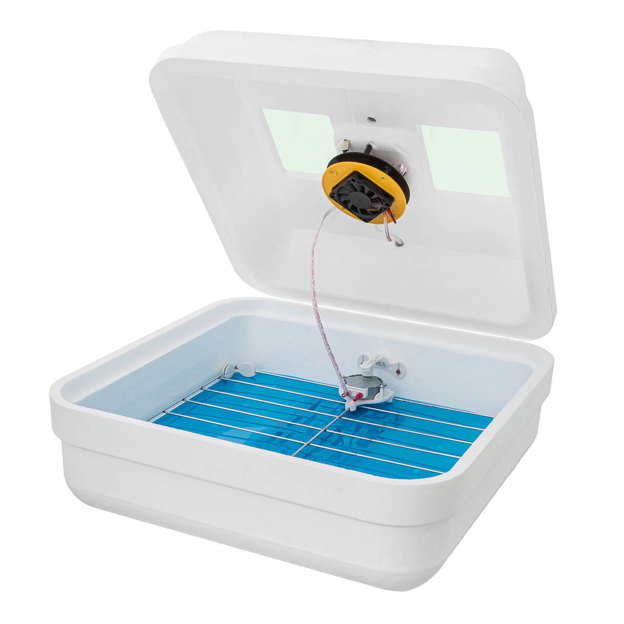 Автоматический инкубатор «Рябушка Smart TURBO» на 48 яиц керамический нагреватель цифровой термор. вентилятор - фото 1 - id-p659567831