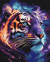 Картина по Номерам SH53692 Красочный Тигр 40x50 см