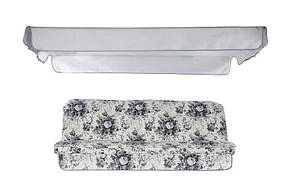 Комплект для садовых качелей Santa-Fe матрас лонета Андреа, тент тексилк св.-серый 2649  (ОСТ-ФРАН ТМ)