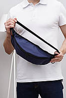 Городская сумка-бананка синяя мужская поясная сумка сумка на каждый день Tiger повседневная поясная сумка