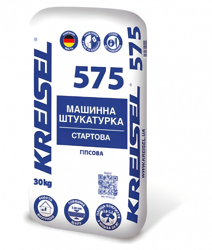 KREISEL штукатурка машинна стартова гіпсова № 575, 30кг