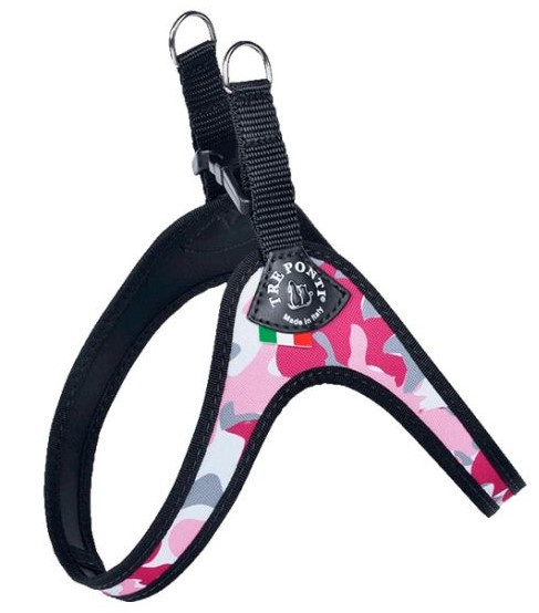 Шлея Tre Ponti Easy Fit рожевий камуфляж size 2 (4-5 kg)