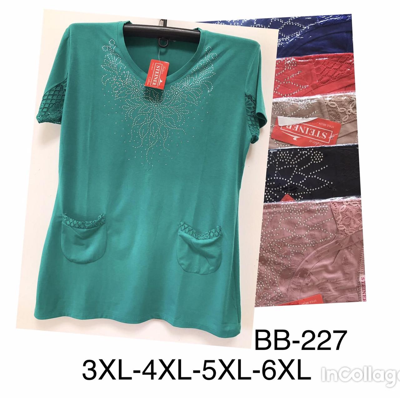 Туніка жіноча бавовна розмір напівбатал 3XL-6XL Мікс колір (від 10 шт.)