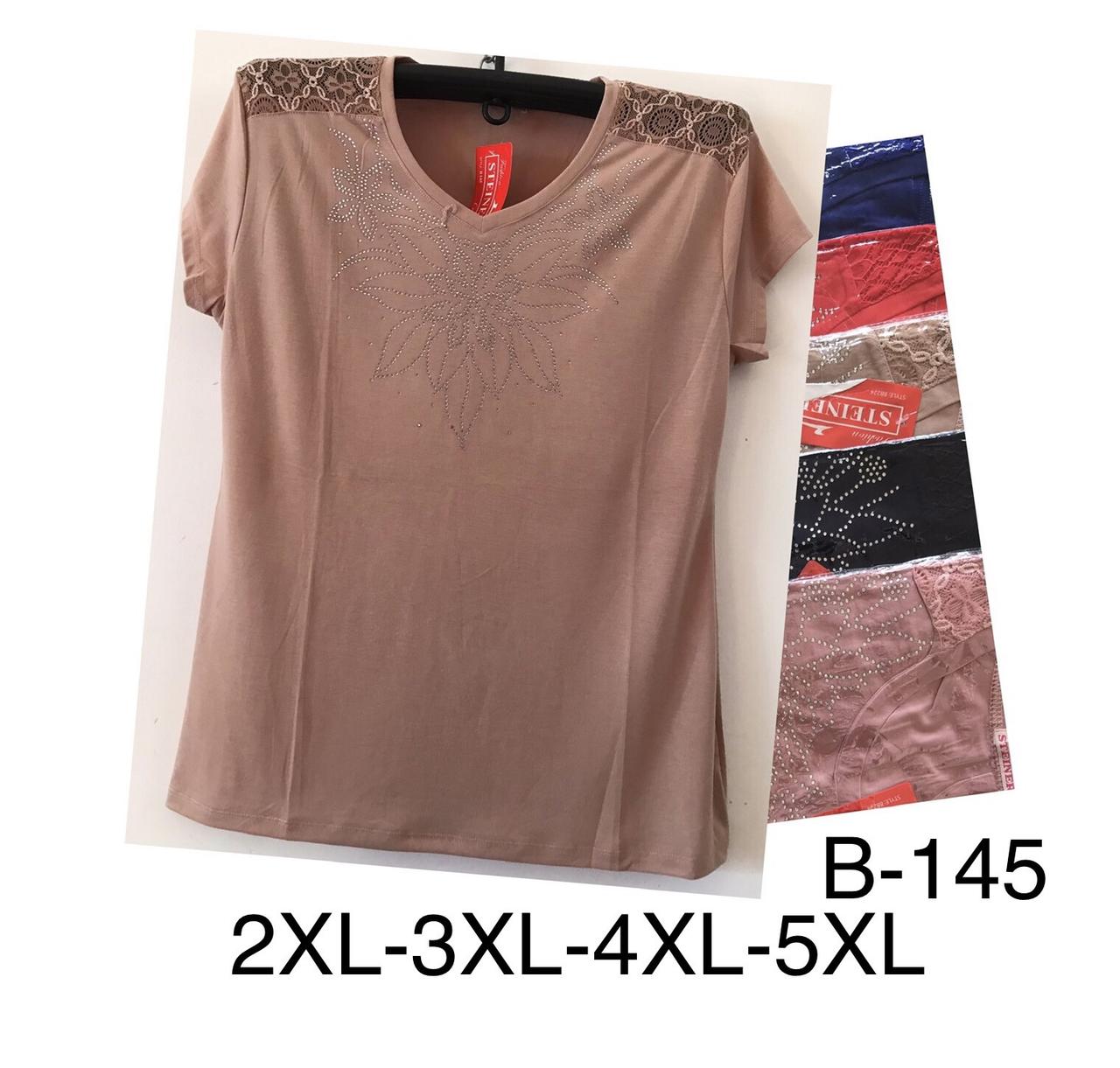 Туніка жіноча бавовна розмір норма 2XL-5XL Мікс колір (від 10 шт.)