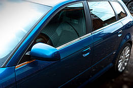 Нижні молдинги скла для Audi A3 Нержавіюча сталь