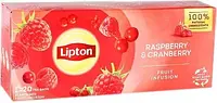 Чай Lipton Raspberry Cranberry фруктовий 20 пакетиків