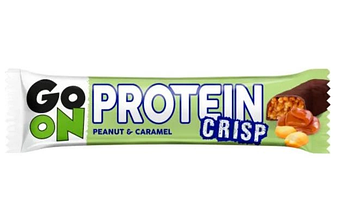 Протеїнові батончики Go On Батончик Crisp Bar with Peanut&Caramel 50g