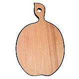 Дошка кухонна Петриківський розпис ручної роботи з дерева 19х28 см ПТАХИ і КАЛИНА Український сувенір, фото 10