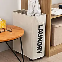 Тканевая корзина для грязной одежды с ручками Rolling bag, Складной ящик-корзина для белья TVS