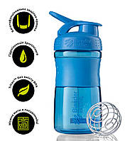 Шейкер спортивний (пляшка) BlenderBottle SportMixer 20oz/590ml Cyan (Original)