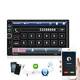 Автомагнітола з екраном 7018 short (коротка) USB+Bluetooth 2DIN 7 дюймів, фото 4