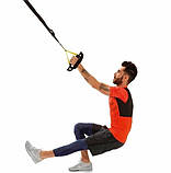 Тренувальні петлі для кросфіту trx, Жовті петлі для фітнесу та турніка для тренувань, фото 4