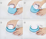 Складаний електрочайник Electric Kettle силіконовий похідний дорожній блакитний 600 мл, фото 6