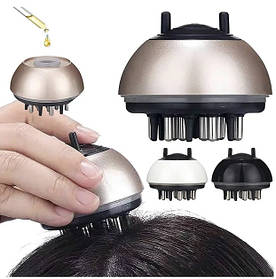Гребінець Масажер для голови вібромасажер із ємністю для олій, масажний аплікатор для росту волосся