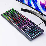 Ігровий комплект 4в1 Gaming Set, Набір геймера дротова клавіатура, мишка, килимок, навушники, фото 5